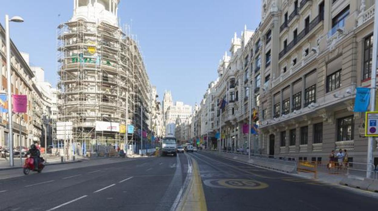 Calle de la Gran Vía en Madrid