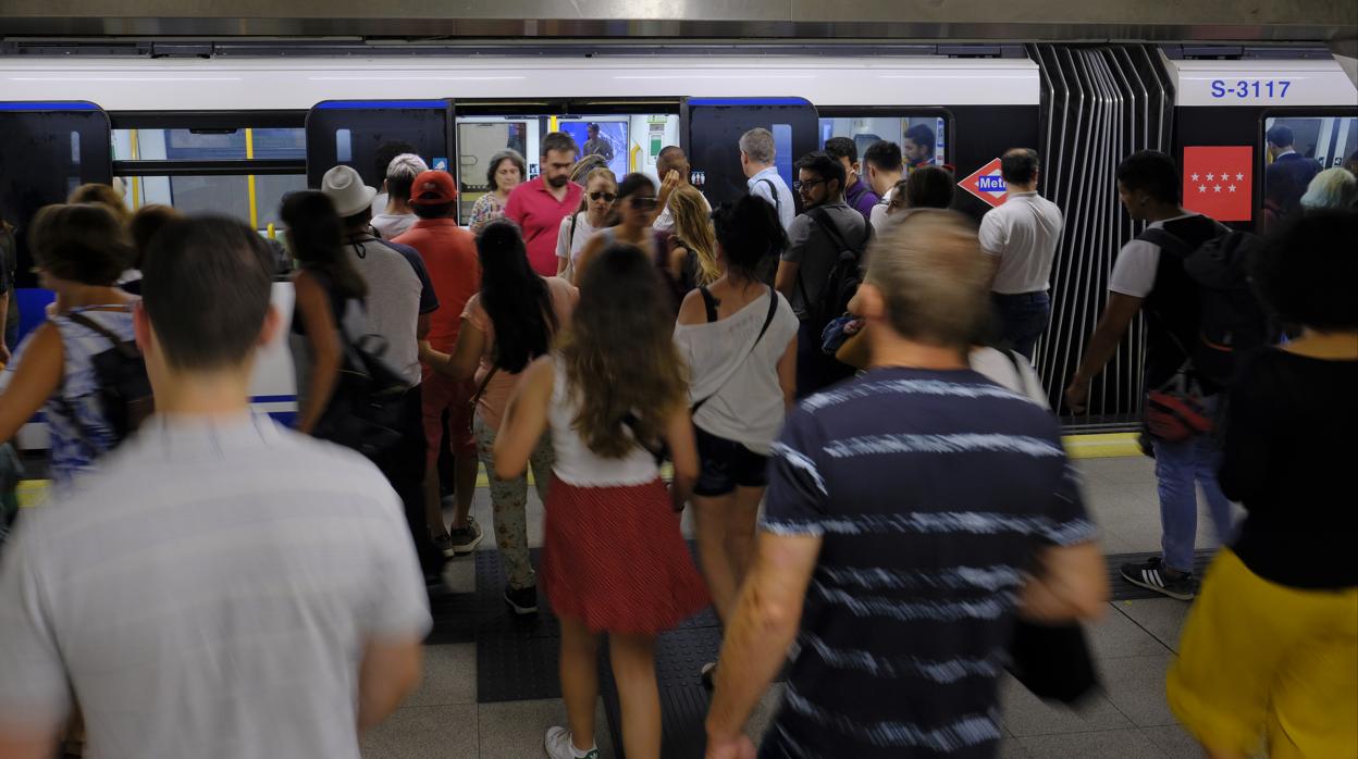 Aglomeraciones en el Metro