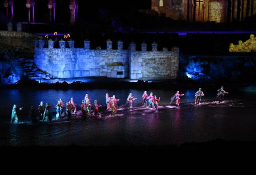 Recreación de las murallas de Toledo