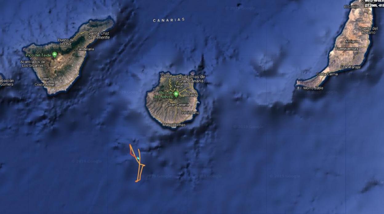 La extraña posición de un buque geofísico al sur de Canarias