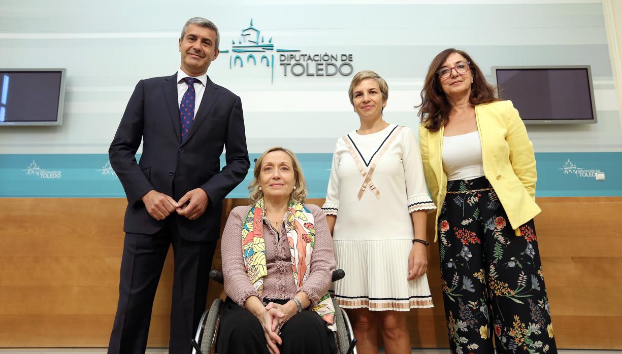 Álvaro Gutiérrez, Begoña Aguilar, María Auxuliadora Suárez y Ana Gómez