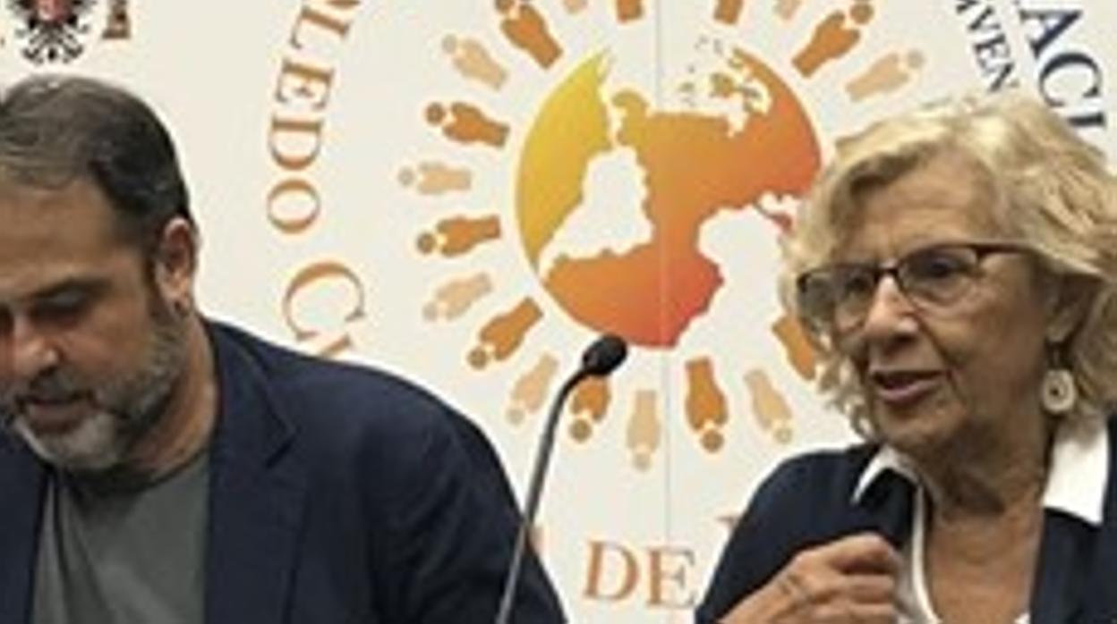 Javier Mateo y Manuela Carmena, hace un año en Toledo