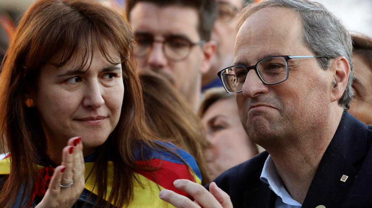 Laura Borràs y Quim Torra