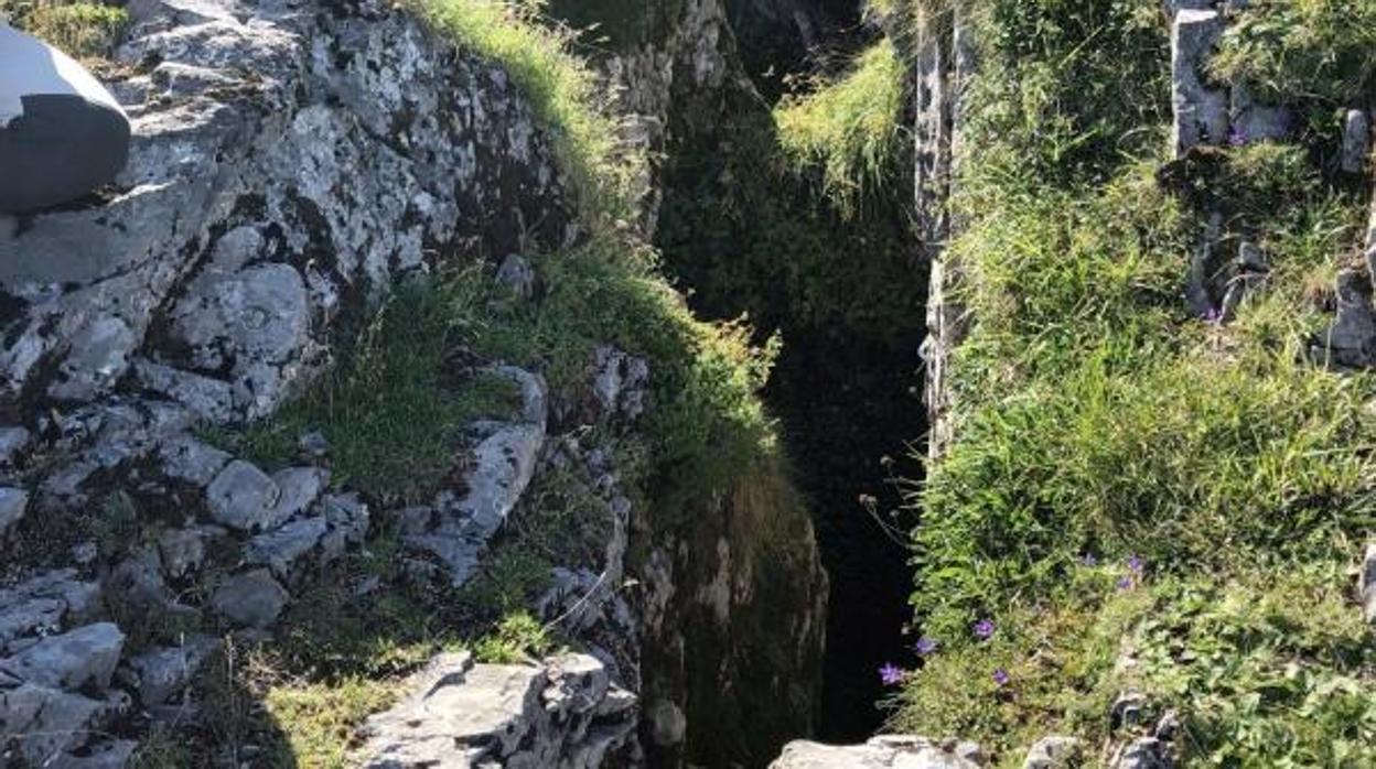 La sima donde se encontraron los restos de Eloy Campillo