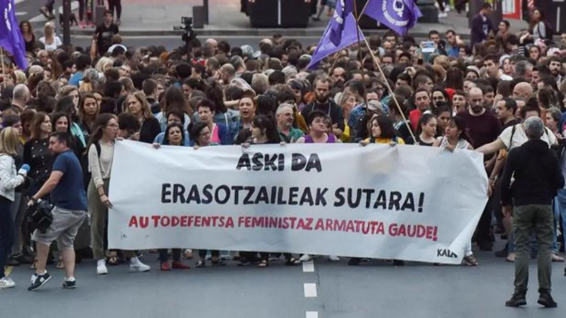 Manifestación de esta tarde en Bilbao