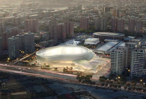 Proyecto presentado por Licampa para la construcción del Arena