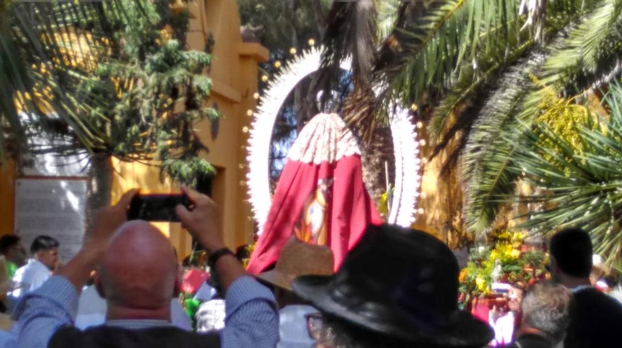 Imagen de Nuestra Señora del Sobradillo el 28 de septiembre de 2019