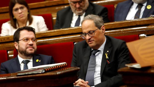 Quim Torra pide al Parlament una respuesta a la sentencia del 1-O basada en la autodeterminación