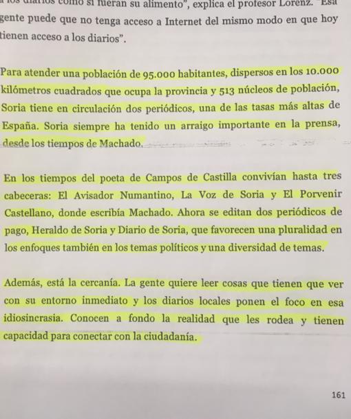 Fragmento copiado por el doctor Serrano Llobera de un artículo de El País. Quita los entrecomillados y las citas del exdiputado socialista, Félix Lavilla