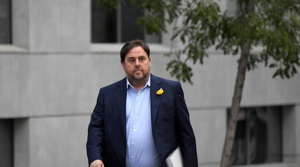 Oriol Junqueras, en noviembre de 2017 a su llegada a la Audiencia Nacional