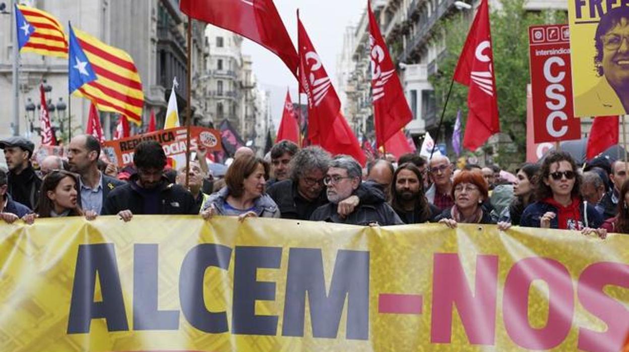 Manifestación de la Intersindica-CSC