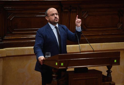 Alejandro Fernández reclamó esta semana en el Parlament la dimisión de Quim Torra