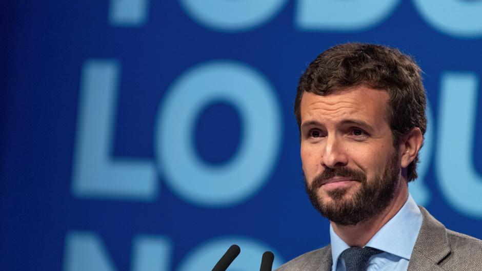 El emocionante discurso de Pablo Casado en recuerdo del policía herido grave en Barcelona: «Es un héroe de nuestra libertad»