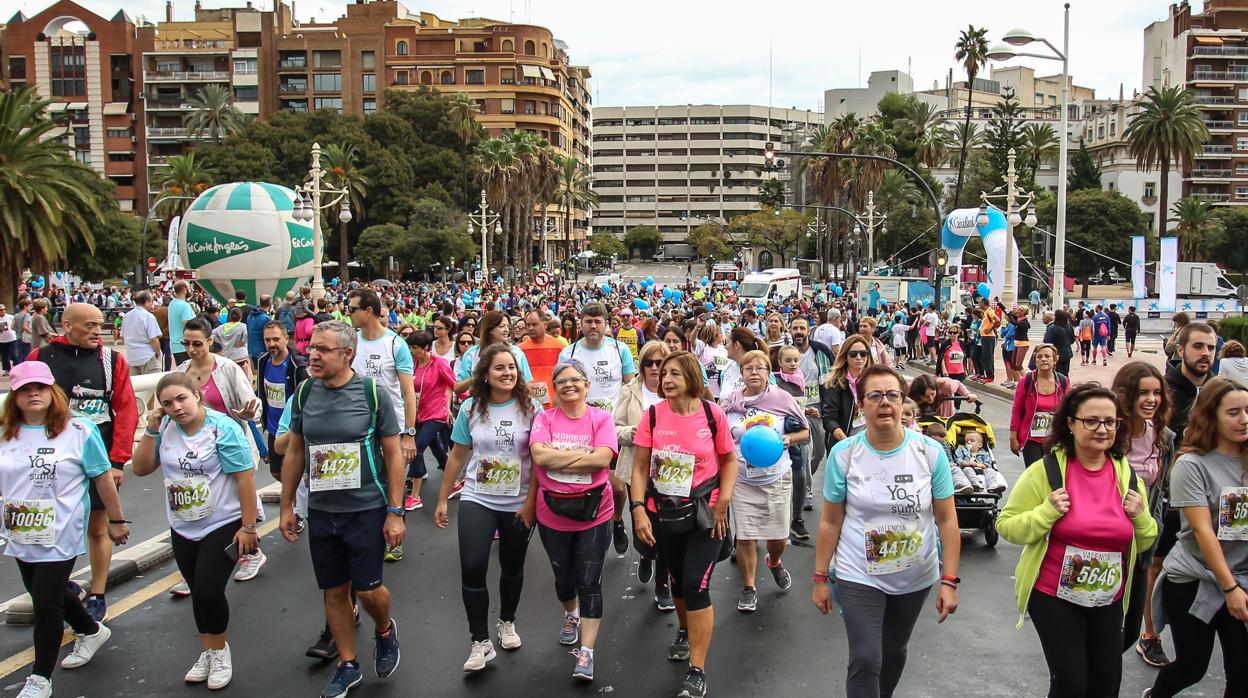 Imagen de la RunCáncer celebrada este domingo en Valencia