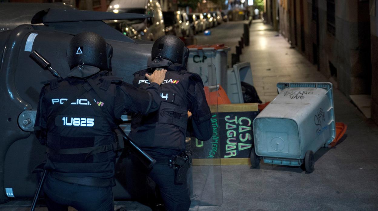 El pasado sábado hubo cargas policiales en el centro de Madrid