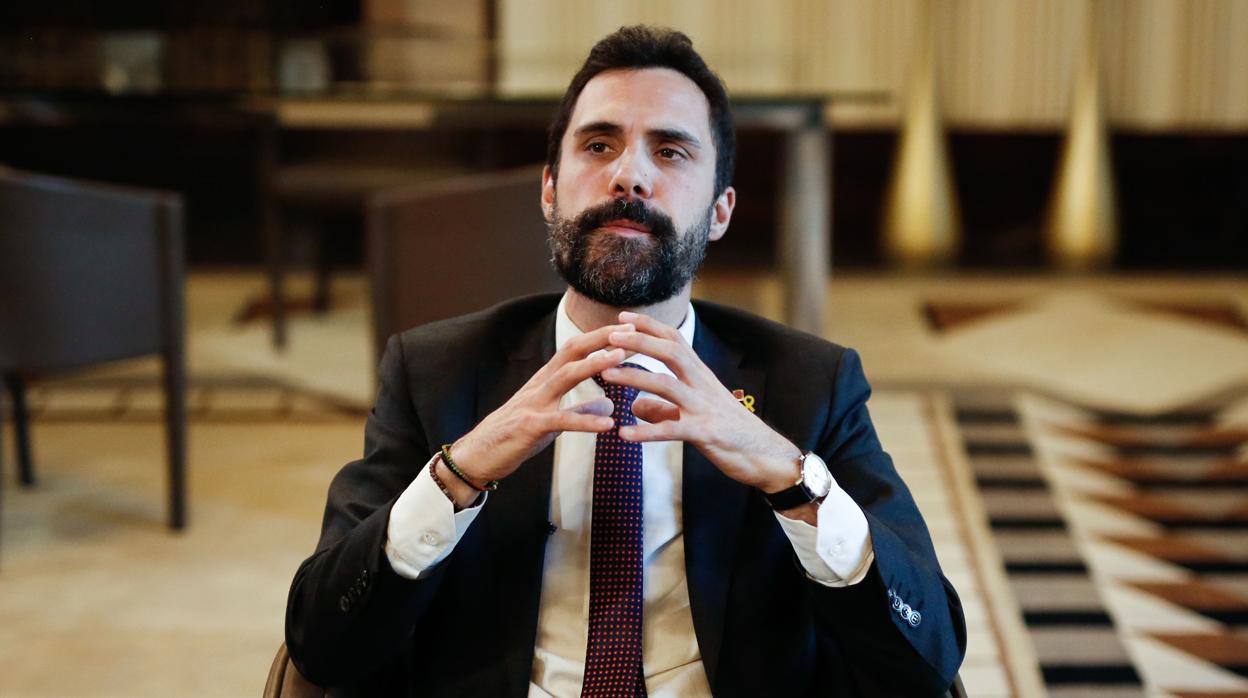 El presidente del Parlament, Roger Torrent