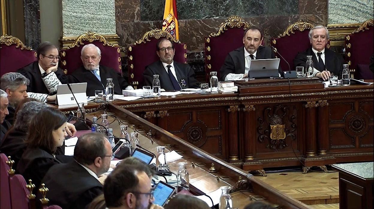 La sala del Tribunal Supremo donde se procesó a los líderes del 1-O