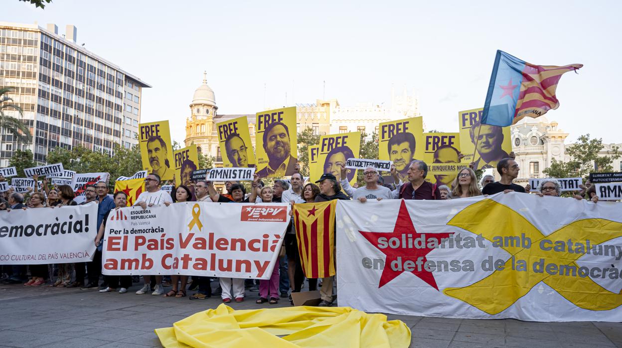 Imagen de la concentración celebrada el pasado 14 de octubre en Valencia