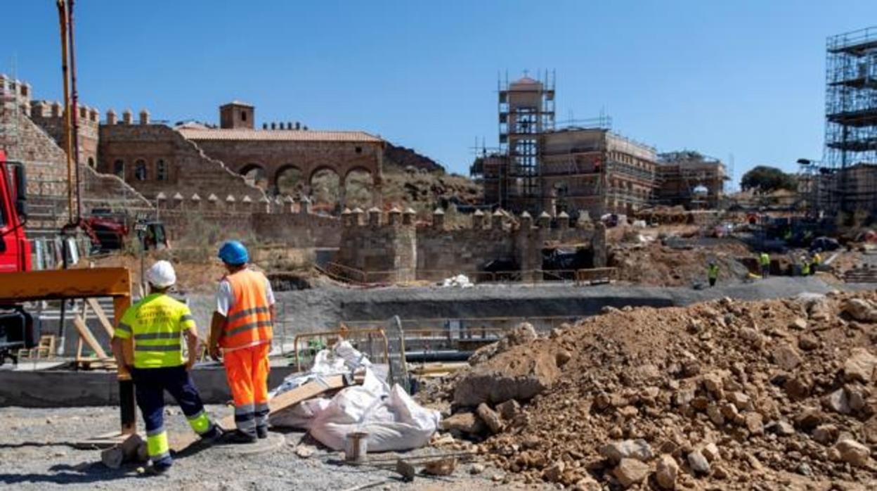 El parque temáticc, hace unos meses, en obras