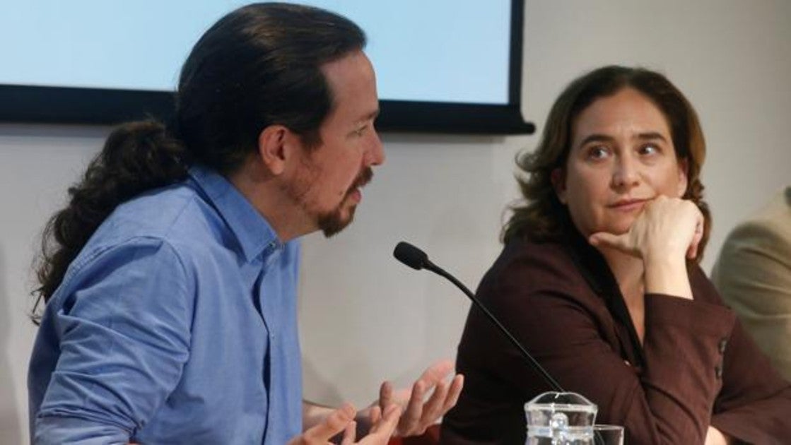 Ada Colau y Pablo Iglesias en Barcelona