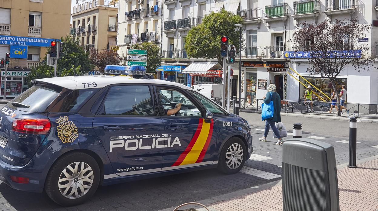 Un coche de la Policía Nacional