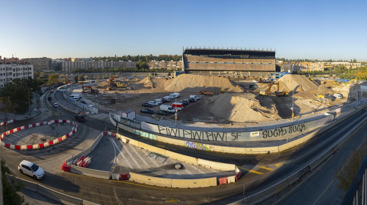 Estado actual de las obras del Vicente Calderón