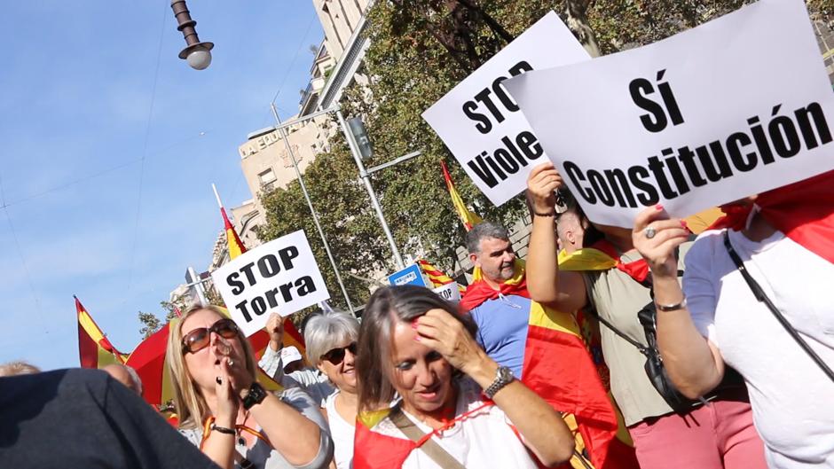 Los catalanes no independentistas hablan: «Aquí estamos y estaremos todas las veces que haga falta»