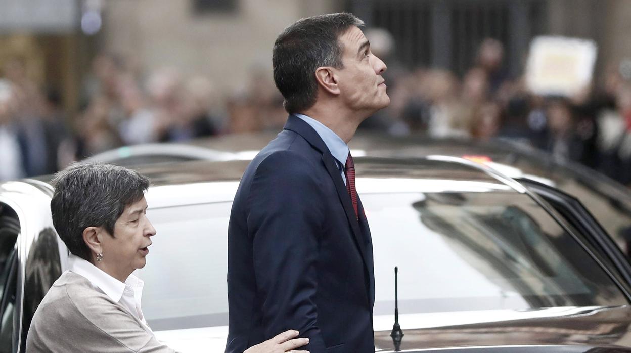 Sánchez y la delegada del Gobierno en Cataluña, Teresa Cunillera, en una imagen reciente