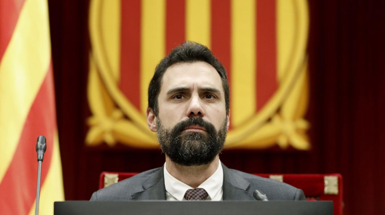 El presidente del Parlament de Cataluña, Roger Torrent