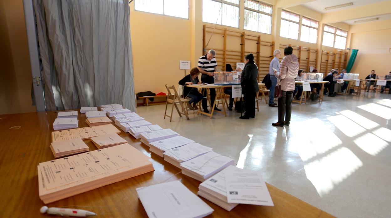 Imagen de archivo de las pasadas elecciones generales en Valladolid