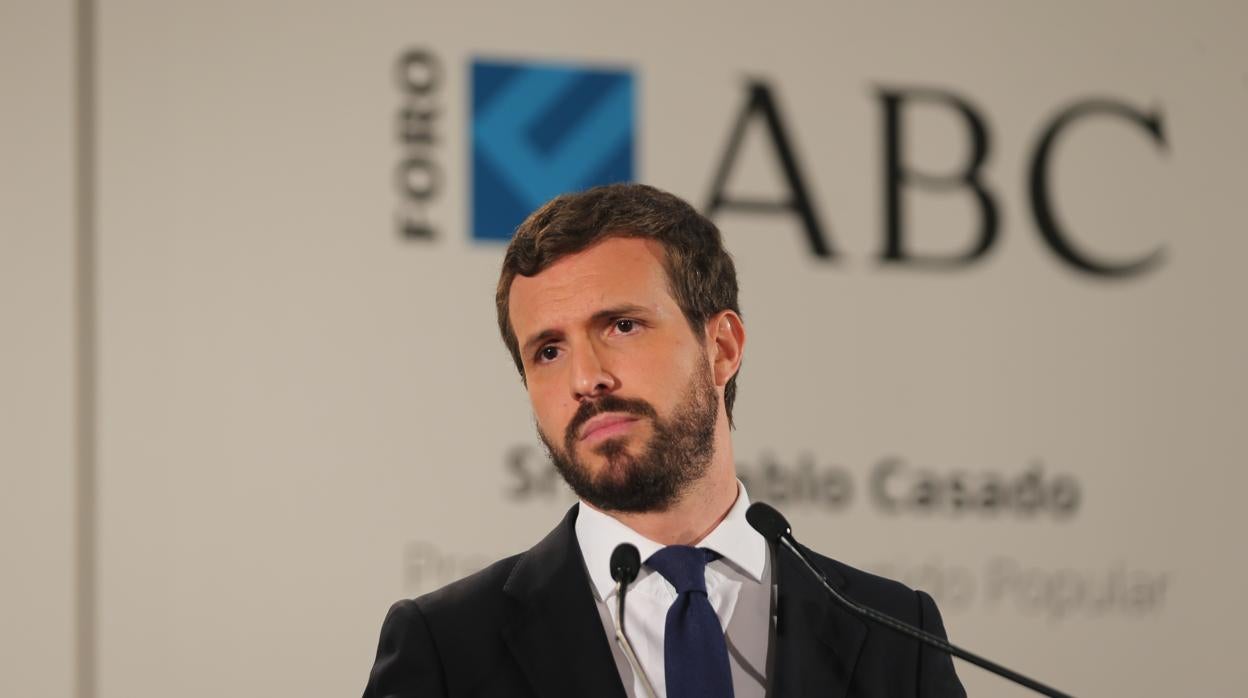 Pablo Casado, en el Foro ABC