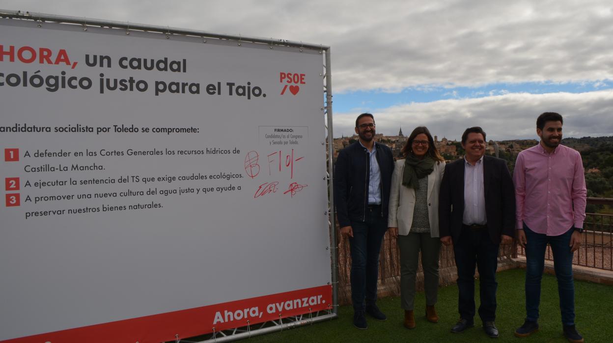 Los candidatos del PSOE por Toledo presentan las propuestas sobre el Tajo