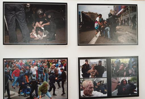 Una alcaldesa del PSOE autoriza una muestra de fotos que «criminaliza a la policía», según un sindicato