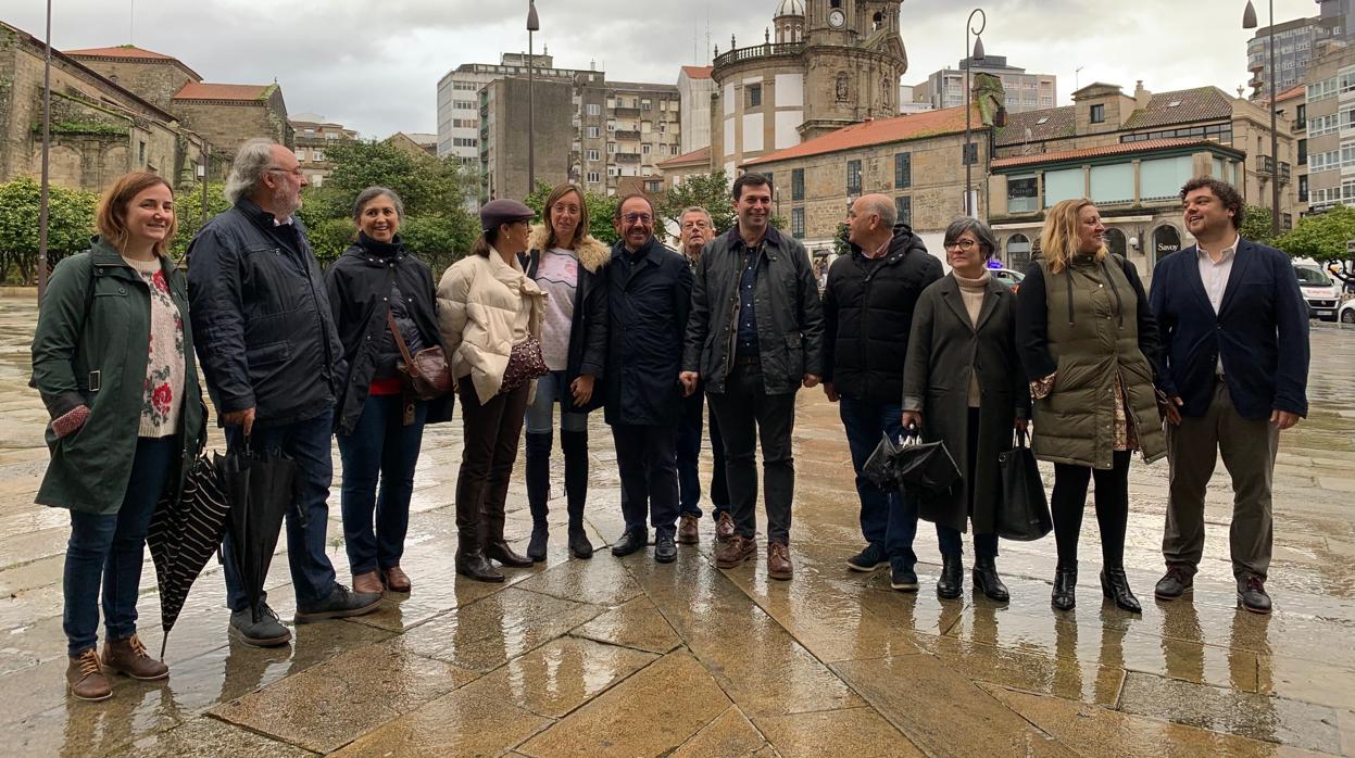 Foto de familia socialista en Pontevedra