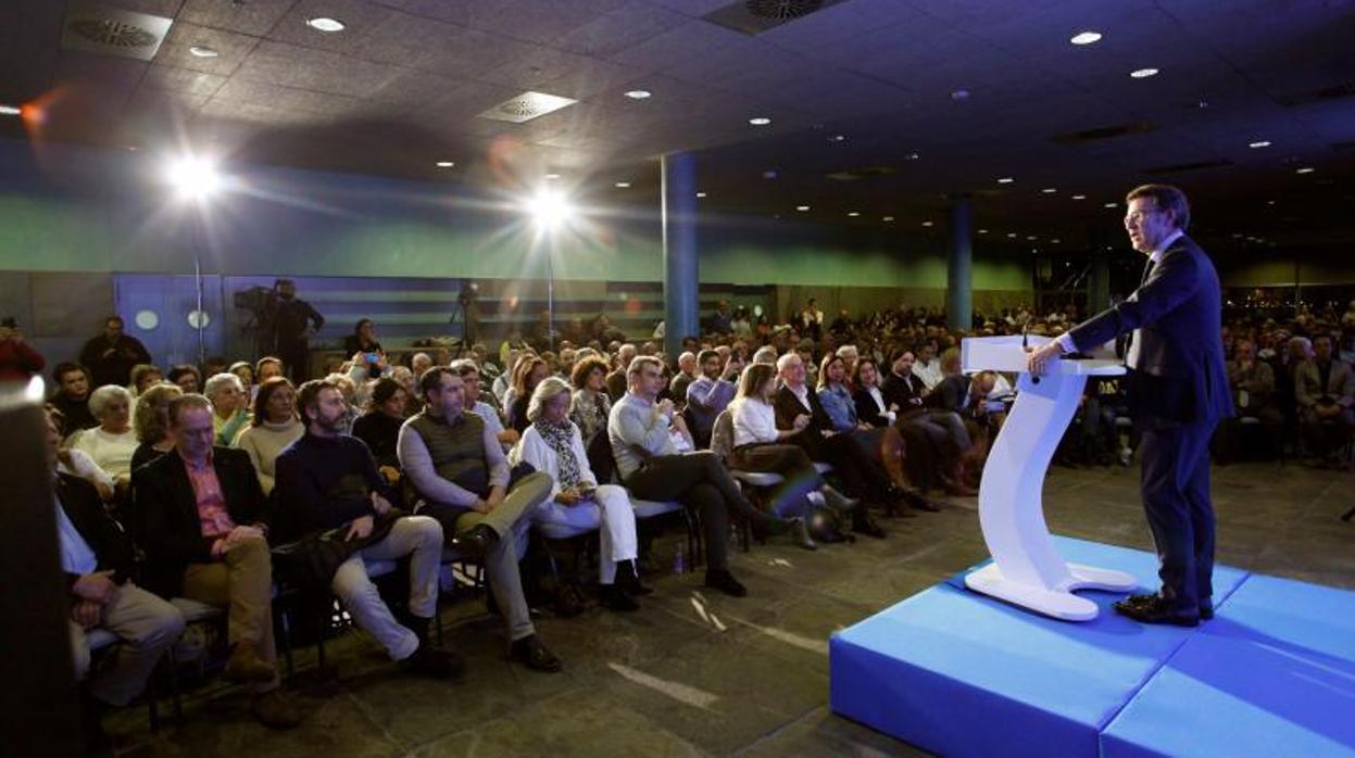 Cierre de campaña de Feijóo en La Coruña