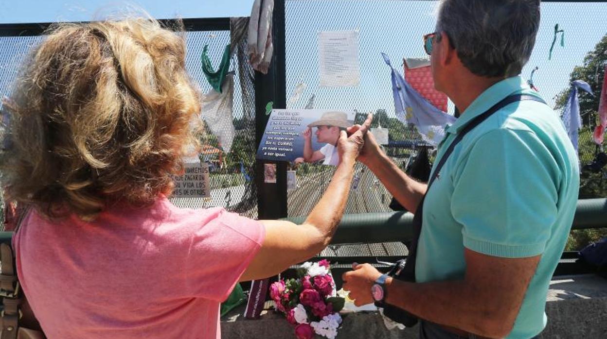 Homenaje a las víctimas en Angrois, Santiago