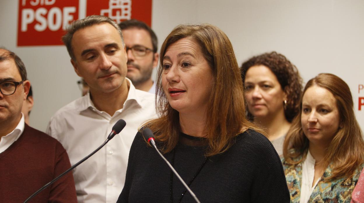 Francina Armengol (PSOE), presidenta de Baleares con el apoyo de Podemos