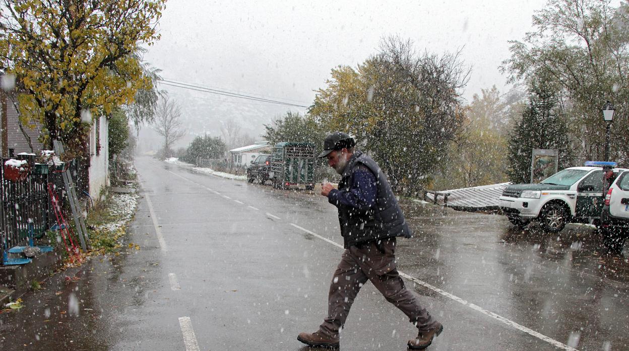 La nieve alcanza el norte de la provincia leonesa