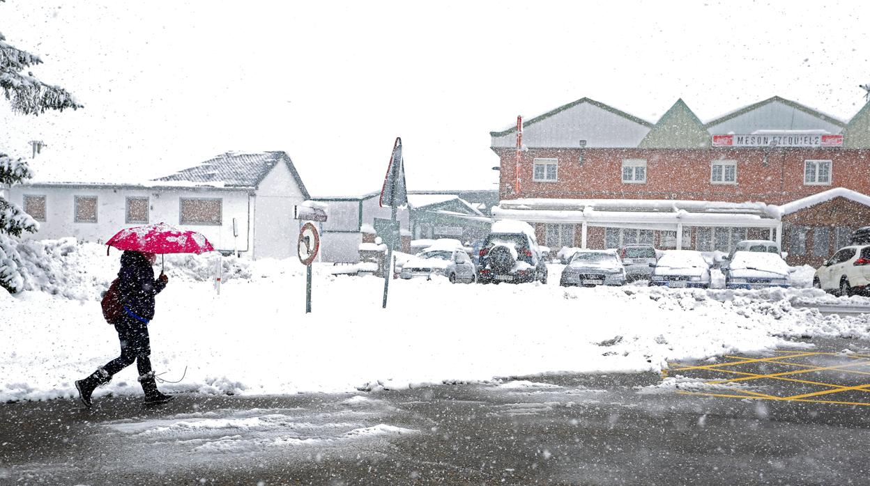 Nieve en Villamanín (León)