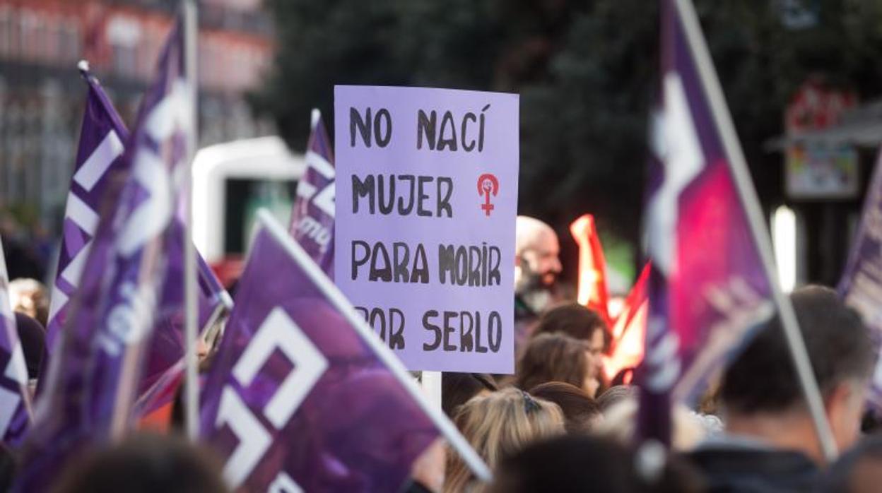 Una manifestación contra la violencia machista