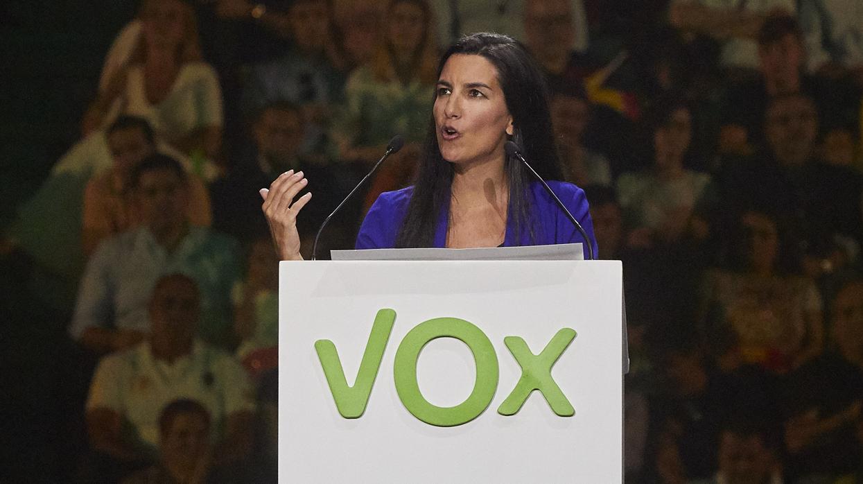 Rocío Monasterio, portavoz de Vox en la Asamblea de Madrid