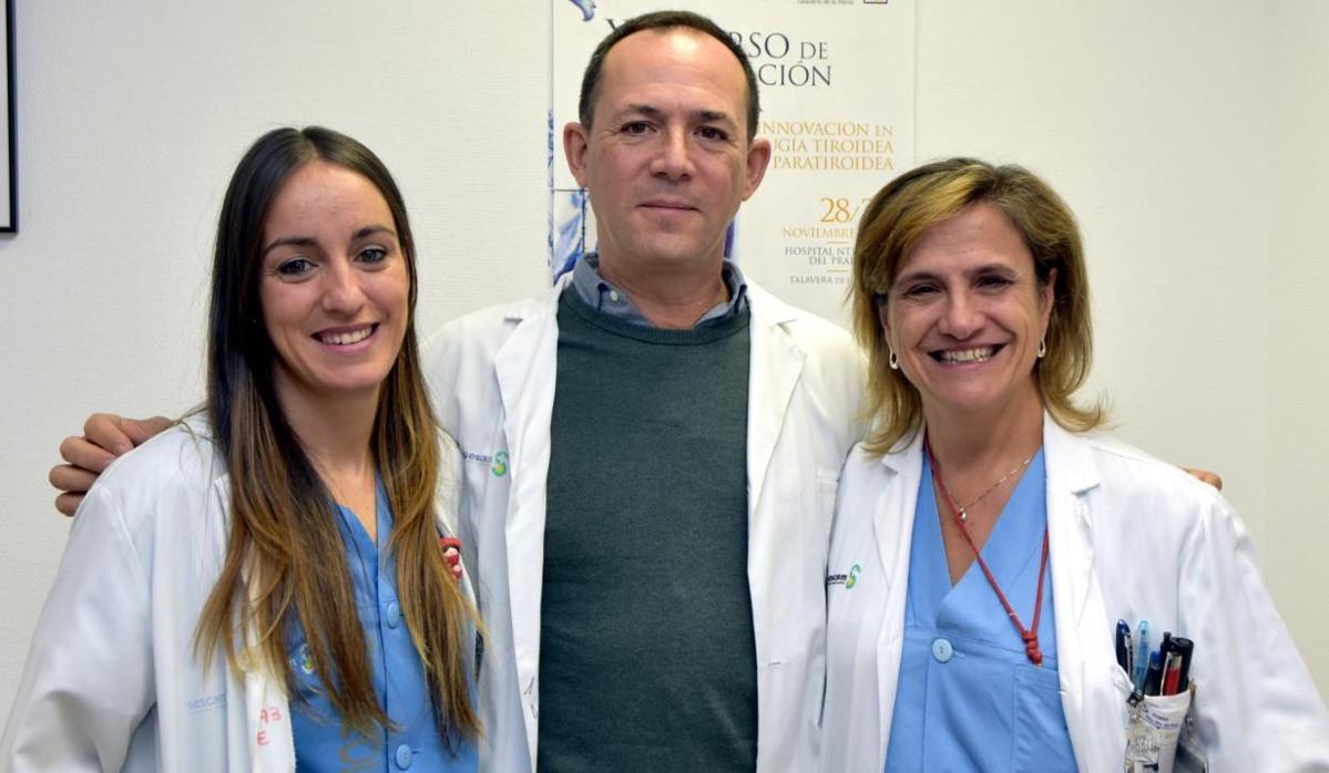 Los doctores Lourdes Gómez, Tomás Balsa y Sagrario Martínez