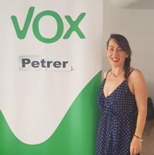 Imagen de la candidata de Vox difundida por el partido en redes sociales