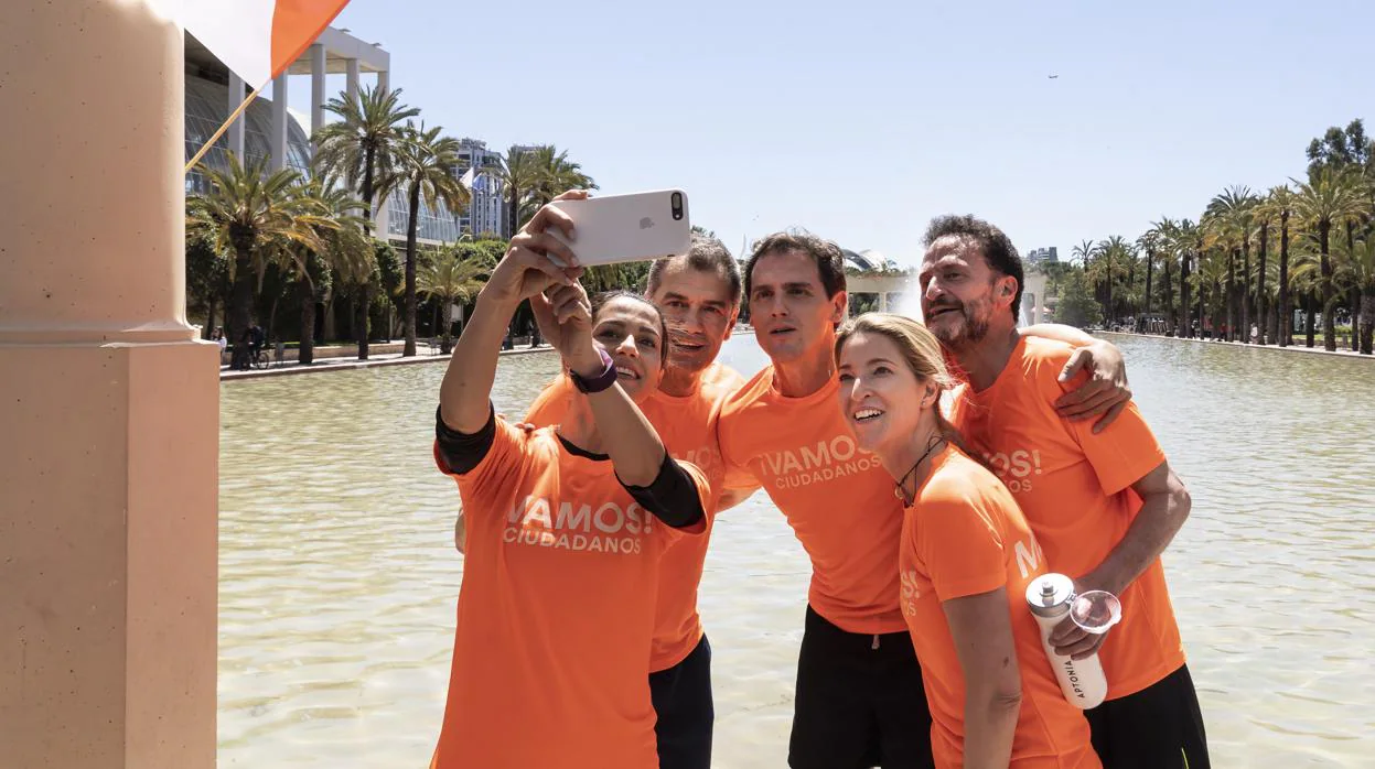 Imagen de un acto de campaña de Ciudadanos el pasado abril en Valencia