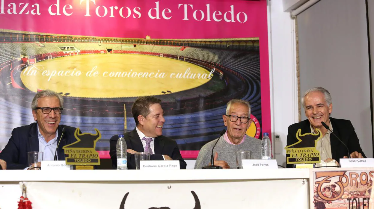 Antonio González, Emiliano García-Page, José Ponos y César García Serrano