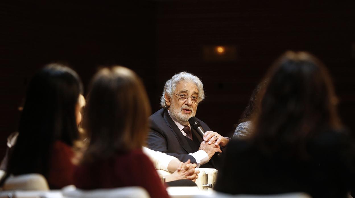 Imagen de Plácido Domingo tomada en un acto en Valencia