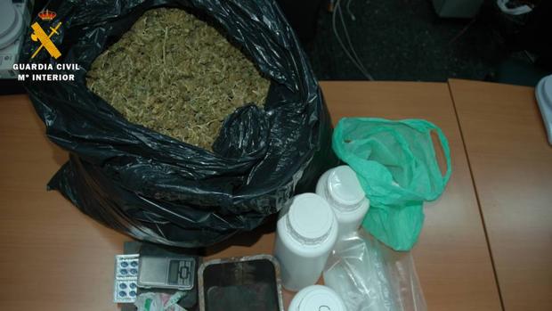 Cuatro detenidos en una operación antidroga en el Bajo Aragón: intervenidos 11 kilos de marihuana