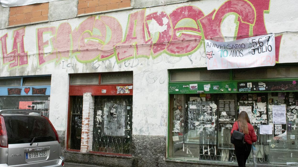 Edificio okupado de La Enredadera, en el distrito de Tetuán