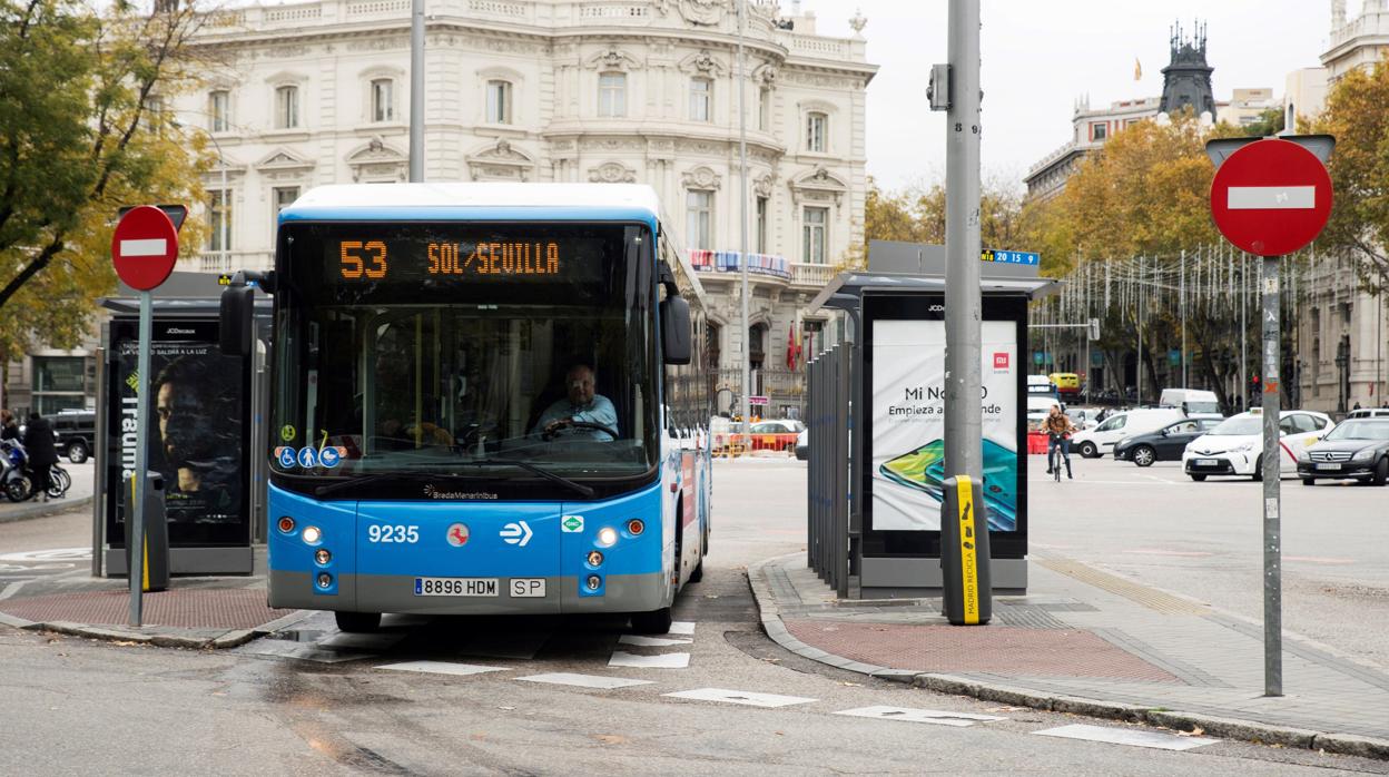 Un autobús de la EMT de Madrid