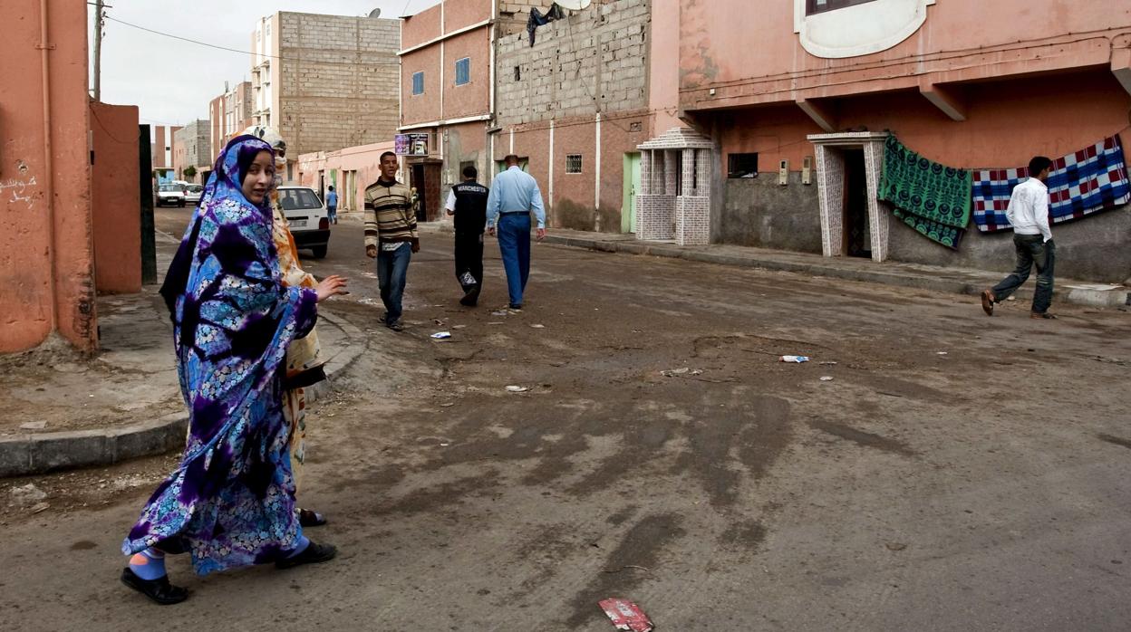 Una calle de El Aaiún